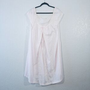 Vintage Sears Pale‎ Pink Lace Trim Nightgown Size Medium